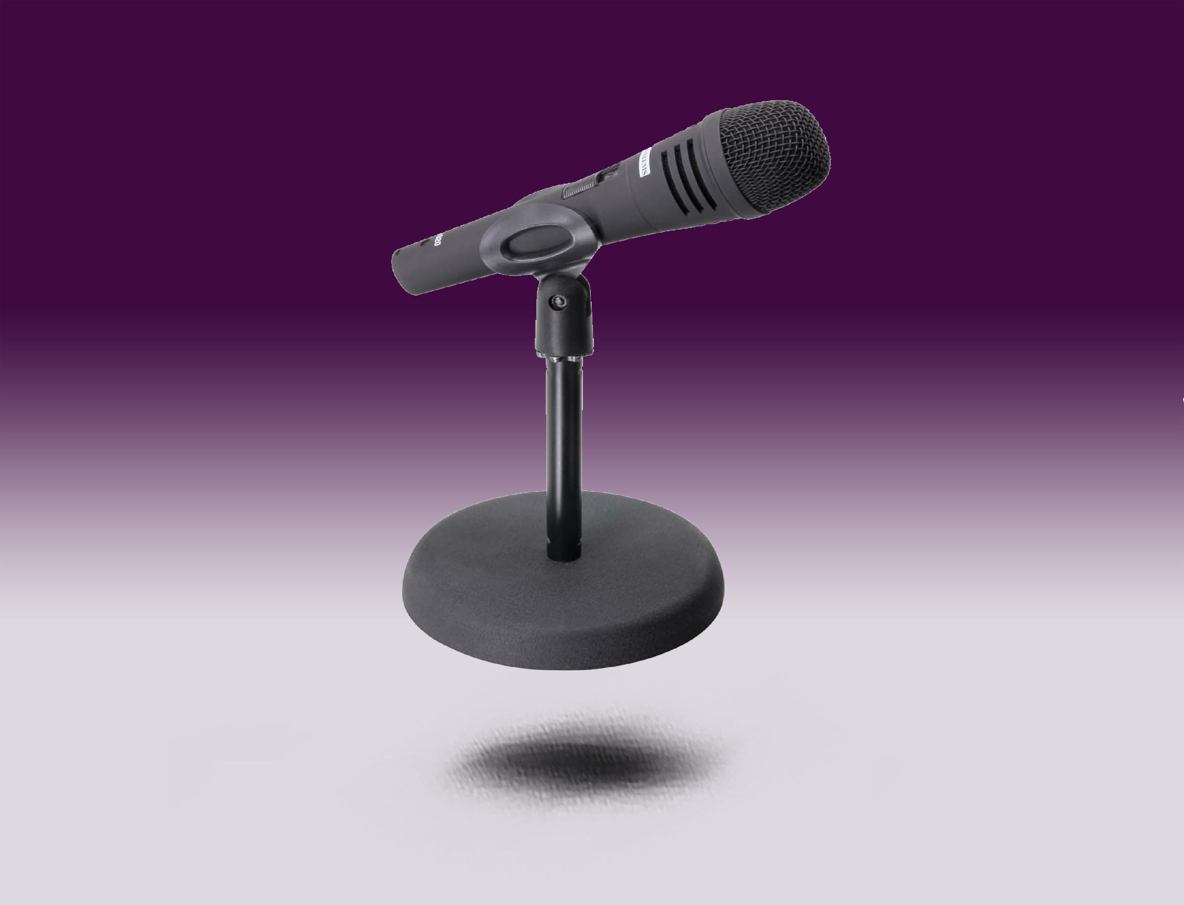 Pied de table pour microphone - TABLE - Mettez votre projet sur La Bonne  Voie - Freevox